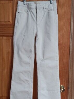 Women's White Straight-Leg Jeans
